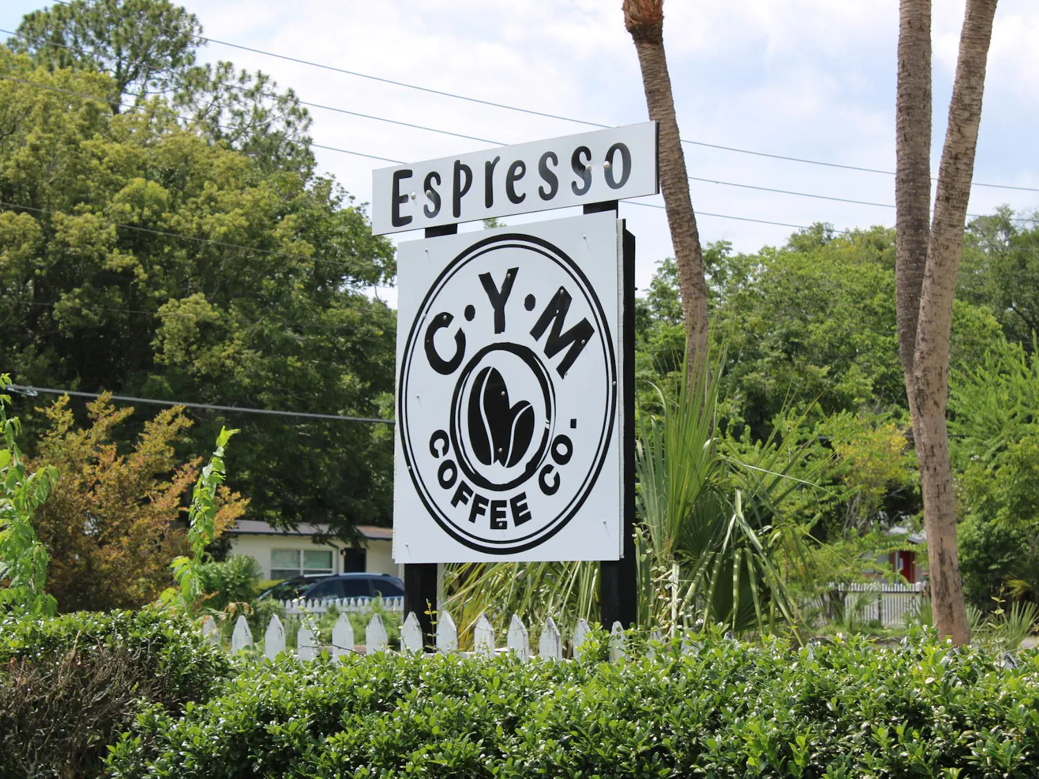 Outside of CYM Coffee Co. after a fire forced the business to close temporarily, Thursday, July 16, 2026, in Gainesville, Fla.