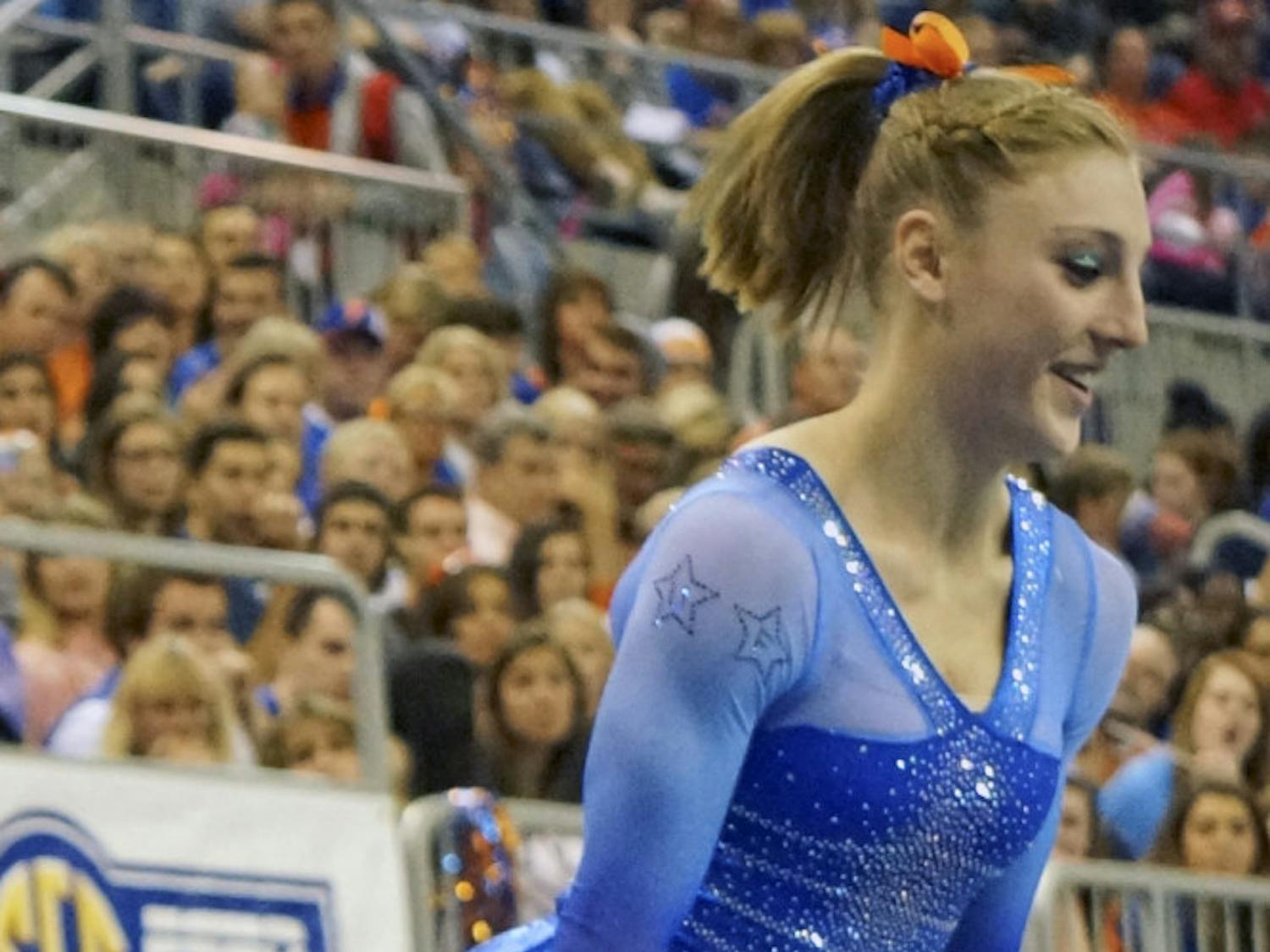 Alex McMurtry performs her balance beam routine during Florida's win against Georgia on Jan. 30.