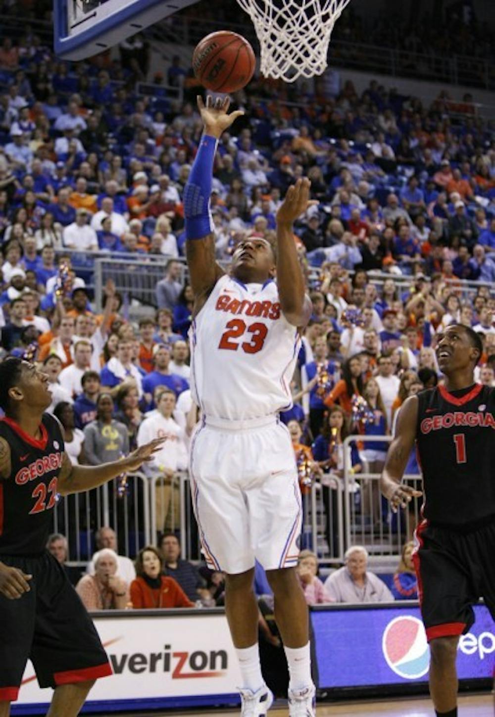 <p>Florida freshman guard Brad Beal scored 17 points on a 4-of-6 shooting performance from three in Tuesday’s win against UGA.</p>