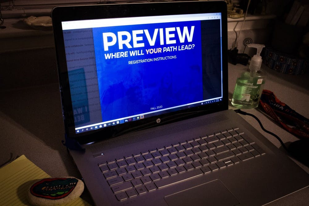 UF’s incoming students attend must Preview Orientation through Zoom due to COVID-19.