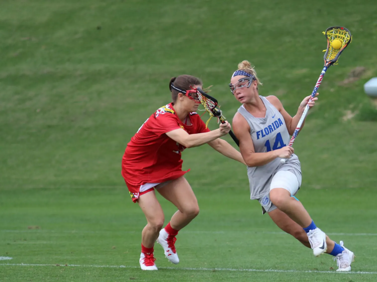 Senior attacker Lindsey Ronbeck scored two goals and had two assists in the Gators' 11-9 loss to North Carolina on Saturday.