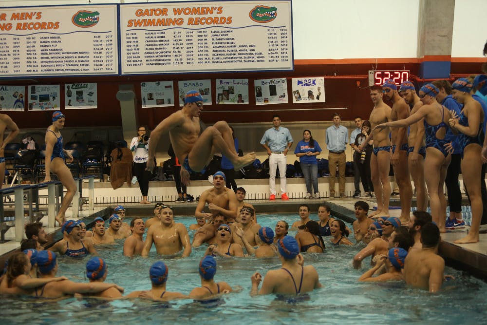 Thirty-six Gators swimmers qualified with B-cut times at the Last Chance Meet this past weekend.  