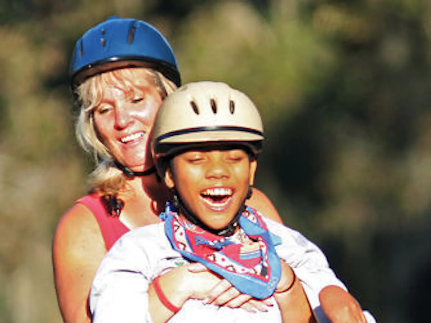 Daniel Ratovoson rides a horse on Oct. 16 at Stirrups ‘n’ Strides, a therapeutic horseback riding center in Citra, Fla.