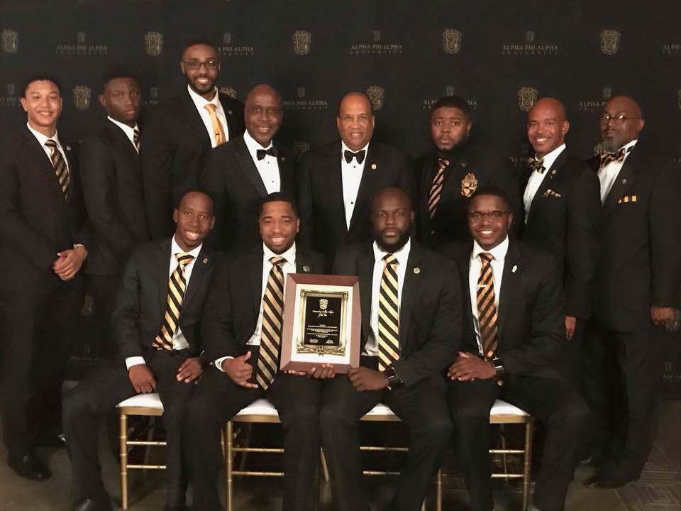 The brothers of the Theta Sigma chapter of the Alpha Phi Alpha Fraternity attended the international conference in Baltimore on July 16. They won chapter of the year for the second time, with the first time being in 2010.
&nbsp;