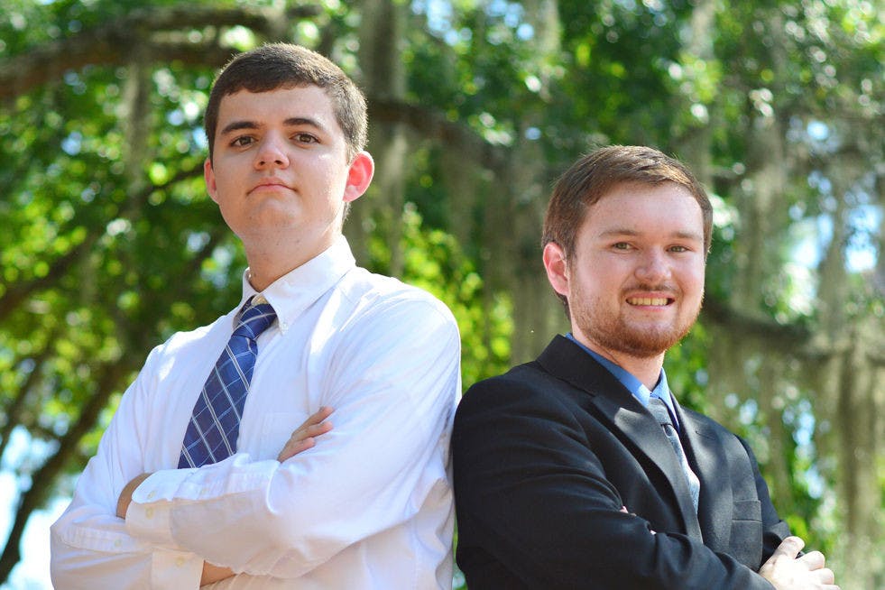 Preston Jones (left) and Evan Morris are running as independent candidates for the Student Senate in Fall 2014 Student Government elections.