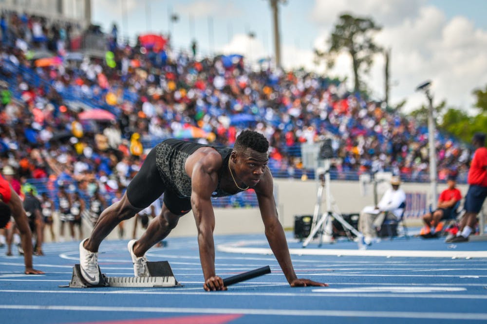 Senior Raymond Ekevwo ran a season-best 6.84 in the 60m Sunday.