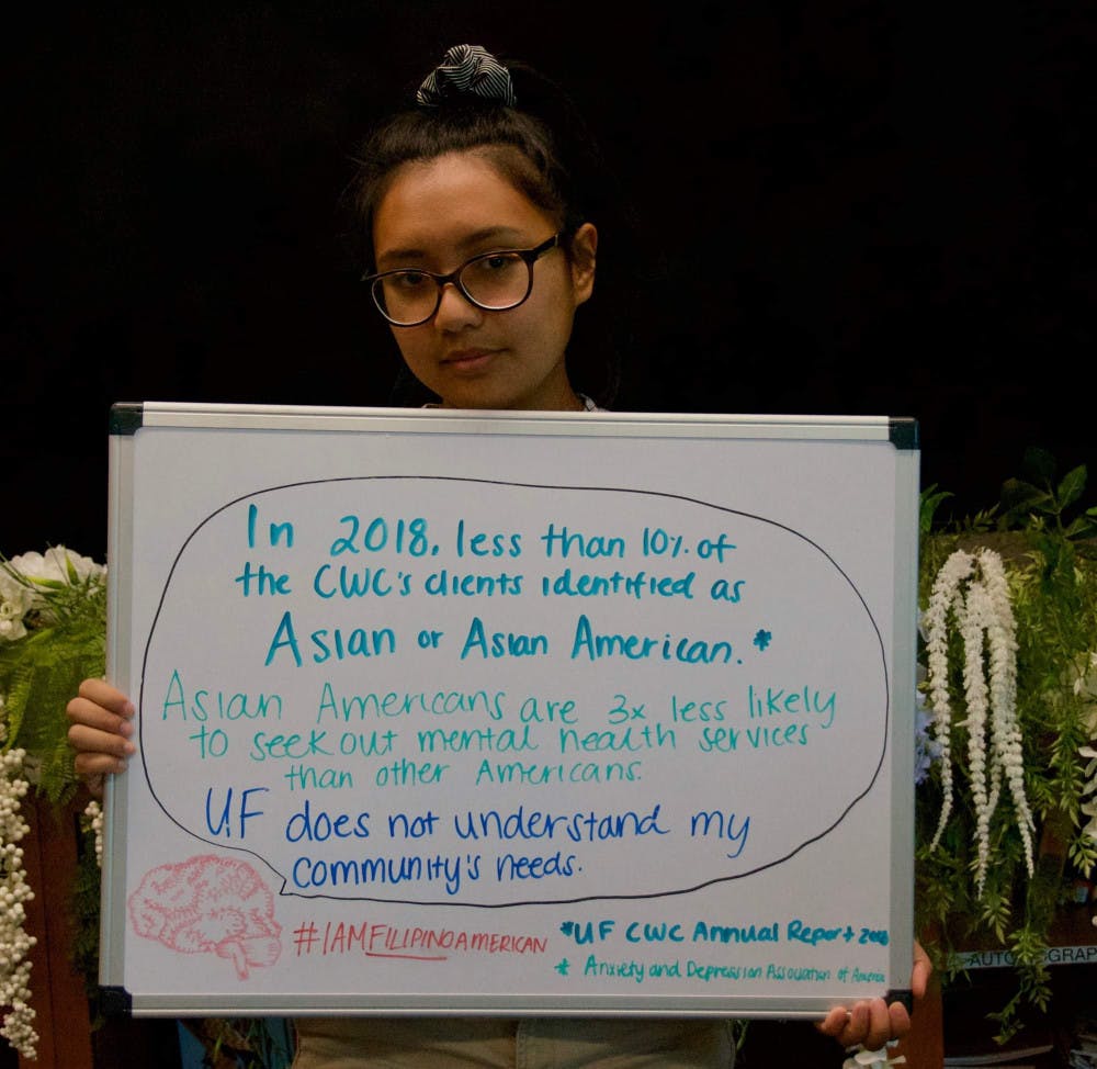 Kelcey Hernandez, a 21-year-old UF health education senior, said she doesn't feel seen on UF's campus as a Filipino American.