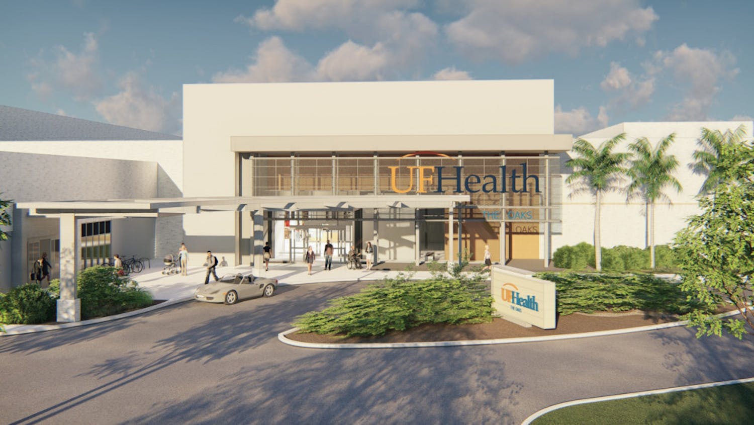 A rendering of the UF Health The Oaks, which is scheduled to open in January 2020 in the former Sears in the Oaks Mall. The UF Board of Trustees approved $73 million for the project. Courtesy to The Alligator. 
