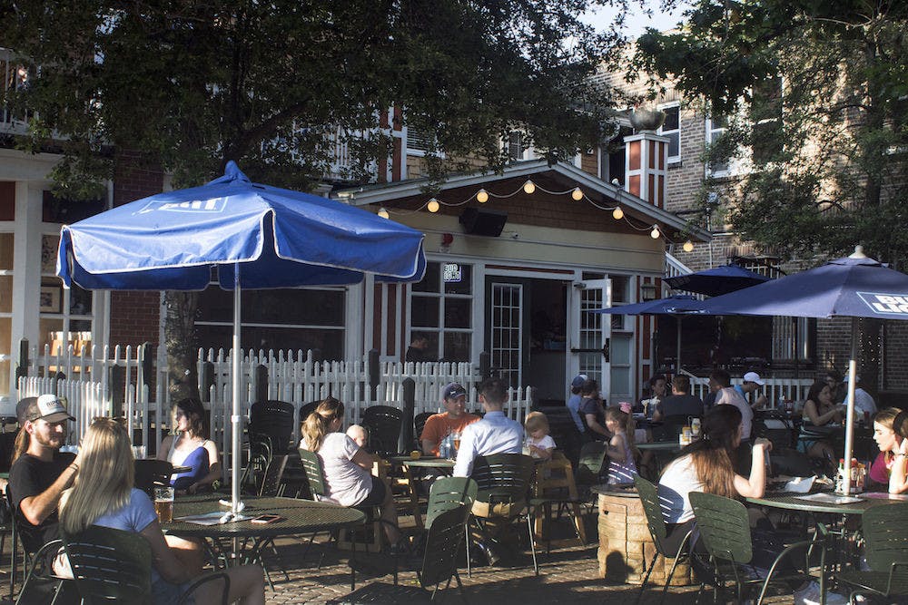 People eating at The Swamp Restaurant in 2019. Gainesville&#x27;s iconic restaurant will return at a new location closer to downtown in 2022. 