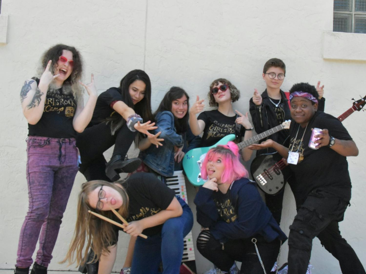 Gainesville Girls Rock Camp is a nonprofit organization that uses music, art and creative expression to amplify the voices of marginalized gender groups. (Courtesy to The Alligator) 
