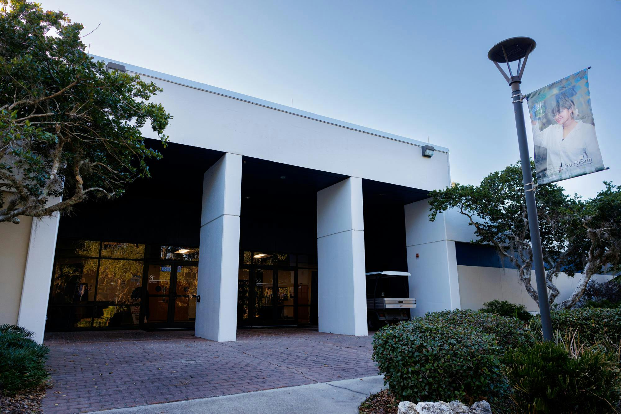 The Santa Fe Fitness Center entrance is seen on Thursday, Feb 5, 2026.