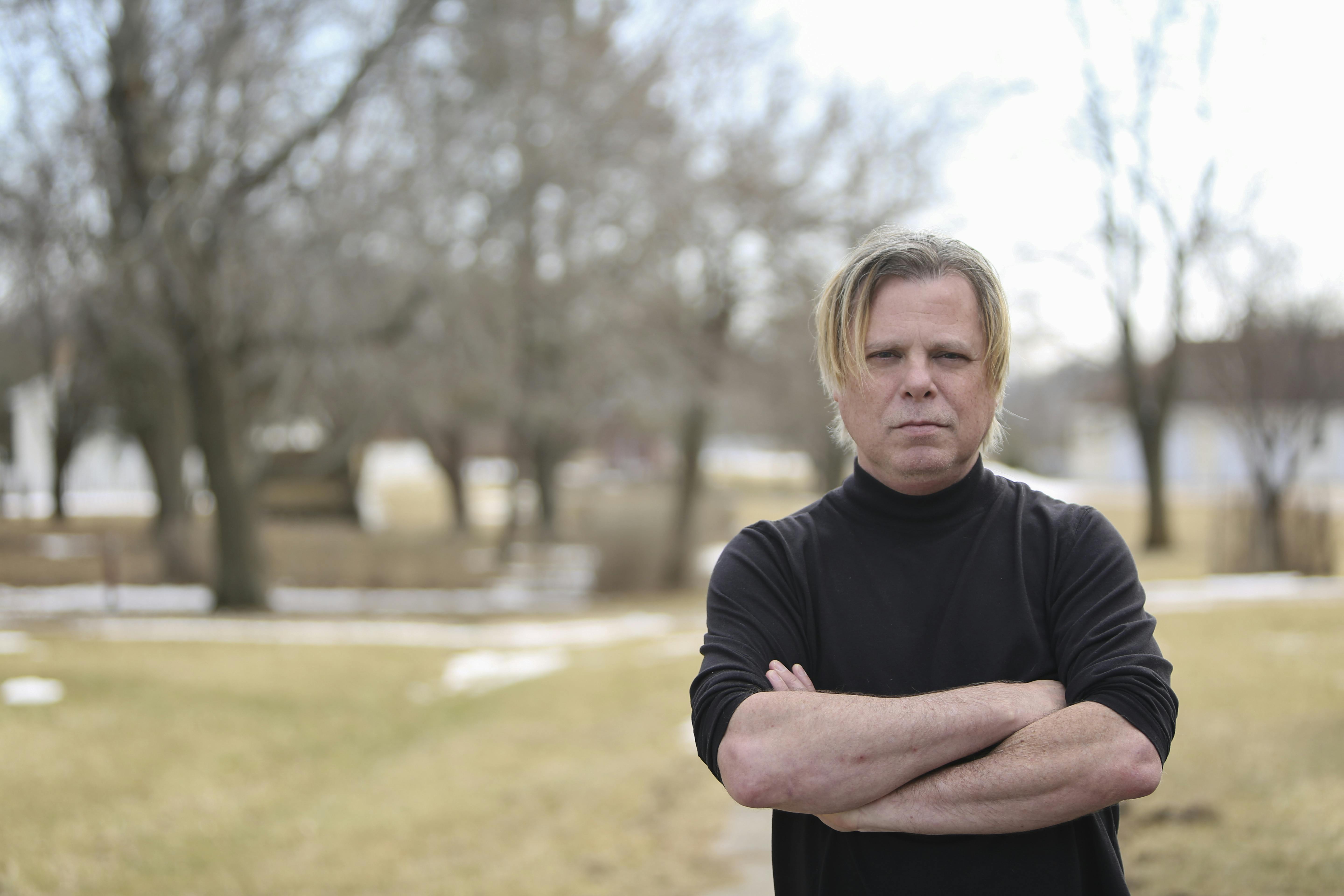 Tom Miller on the campus of Maharishi International University, where he completed his Master of Fine Arts degree. 
