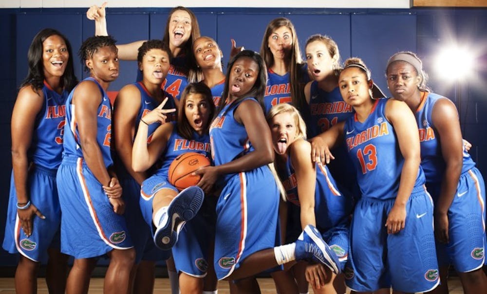 <p>Center Vicky McIntyre (back row, left) has found a new family at Florida since transferring in May. The deaths of coach Kurt Budke and coach Miranda Serna at Oklahoma State took a heavy emotional toll on McIntyre.&nbsp;</p>
<div><span><br /></span></div>