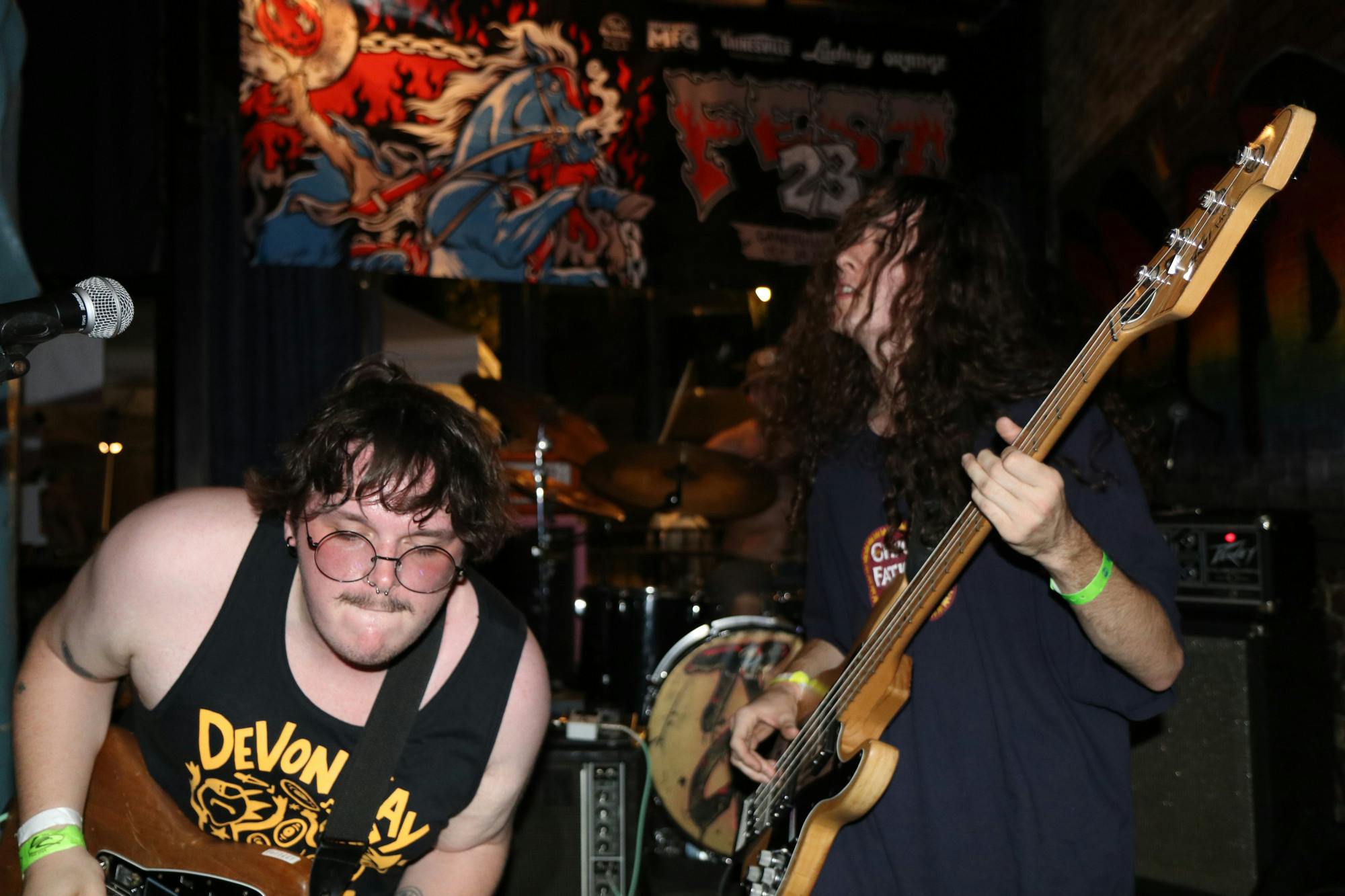 Dee Horvath and Liam Caskey perform at University Club, unsurprised they landed their gig at the city's hottest LGBTQ+ bar, in Gainesville, Fla. on Oct. 26, 2025.