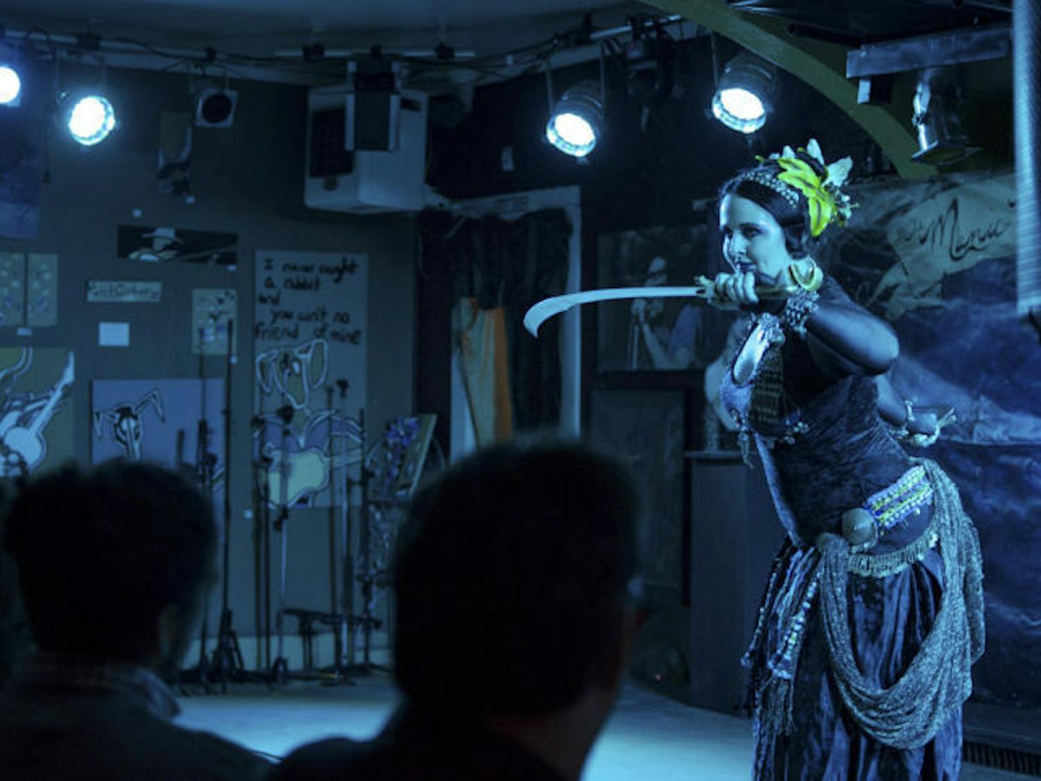 Manic Menagerie performed a Cirque Erotique Burlesque Exotique Burlesque show at The JAM on Saturday, along with Dr. Sinn’s Freak Island Musical Sideshow.