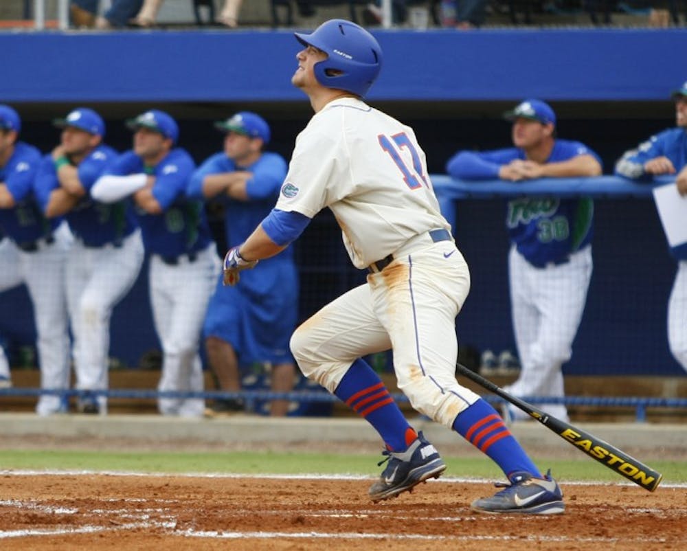 <p>Gushue's go-ahead home run in the bottom of the seventh inning Sunday helped UF wrap up a three-game sweep of FGCU.</p>