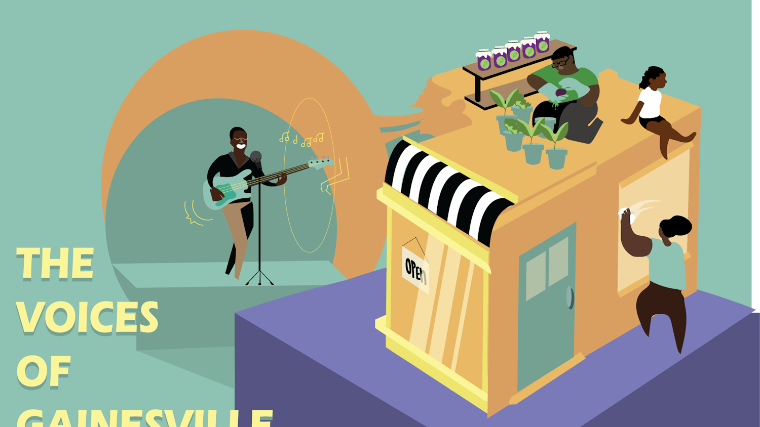 This story is a part of an Avenue series called “The Voices of Gainesville” meant to spotlight black-owned businesses, black artists and black musicians in Gainesville.