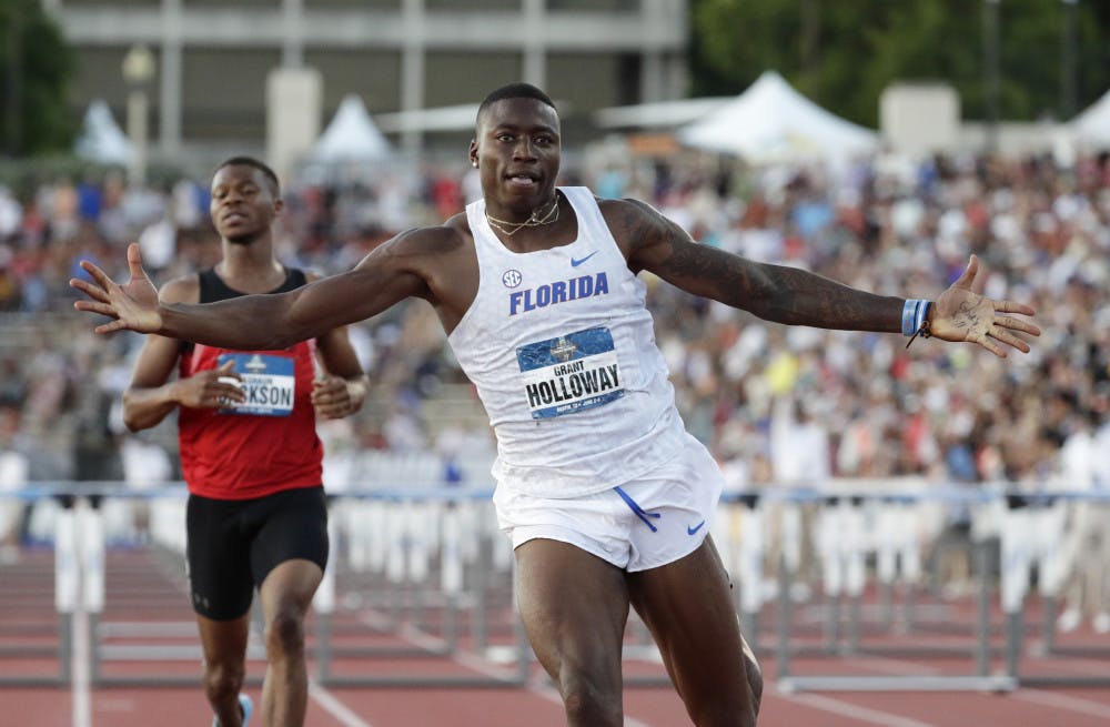 <p><span id="docs-internal-guid-6057a420-7fff-7692-5e74-e93f9ad64e3b"><span>Grant Holloway became the first collegiate athlete to break the 13-second mark in the 110-meter hurdle with his time of 12.98 seconds over the weekend.</span></span></p>