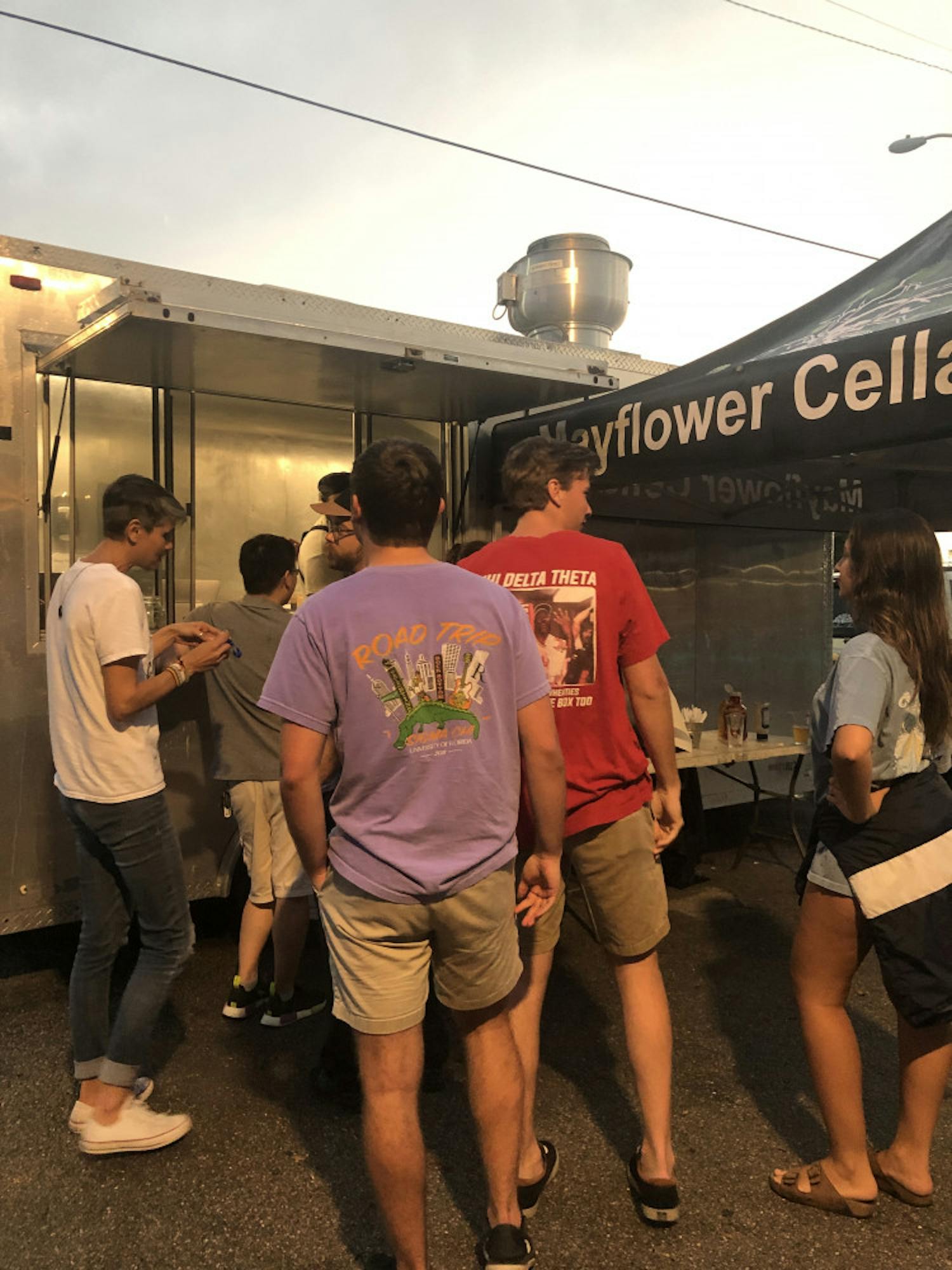 Mayflower Cellars restaurant frequently posts food trucks throughout Gainesville.