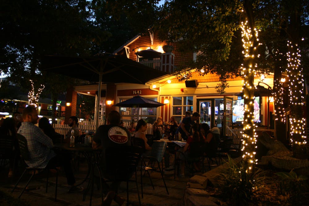 The Swamp Restaurant's current structure opened in 1994 after the previous building was destroyed in a fire. The beloved restaurant and game day destination will remain open despite construction around it. 