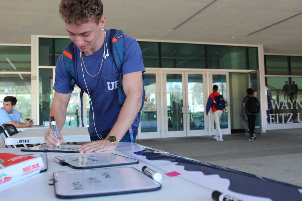William Hataway, a 19-year-old biochemistry freshman shared with the Impact Party how he wants to see greater speed in renovations to restaurants such as Subway, considering inexpensive dining options are limited. 