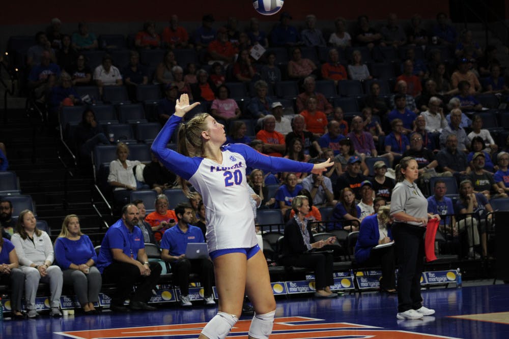 <p><span id="docs-internal-guid-087f122e-7fff-d9ef-cddd-2eb1dd98fde0"><span>Freshman Thayer Hall ended the win over Georgia with 11 kills and hit a shade under .180 for the match.</span></span></p>