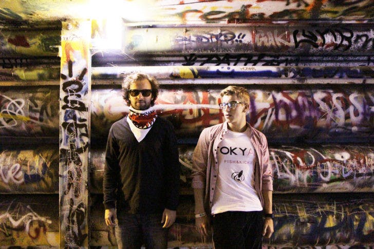 Luke Sipka, a 22-year-old UF telecommunication senior, and Dean Spaniol, a 21-year-old UF sports management junior, make up the electronic music duo Bells and Robes.