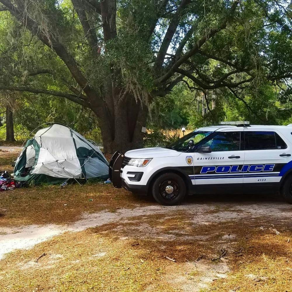 Gainesville Police assisted the Florida Department of Corrections in communicating with members of the encampment on FDC property.
&nbsp;