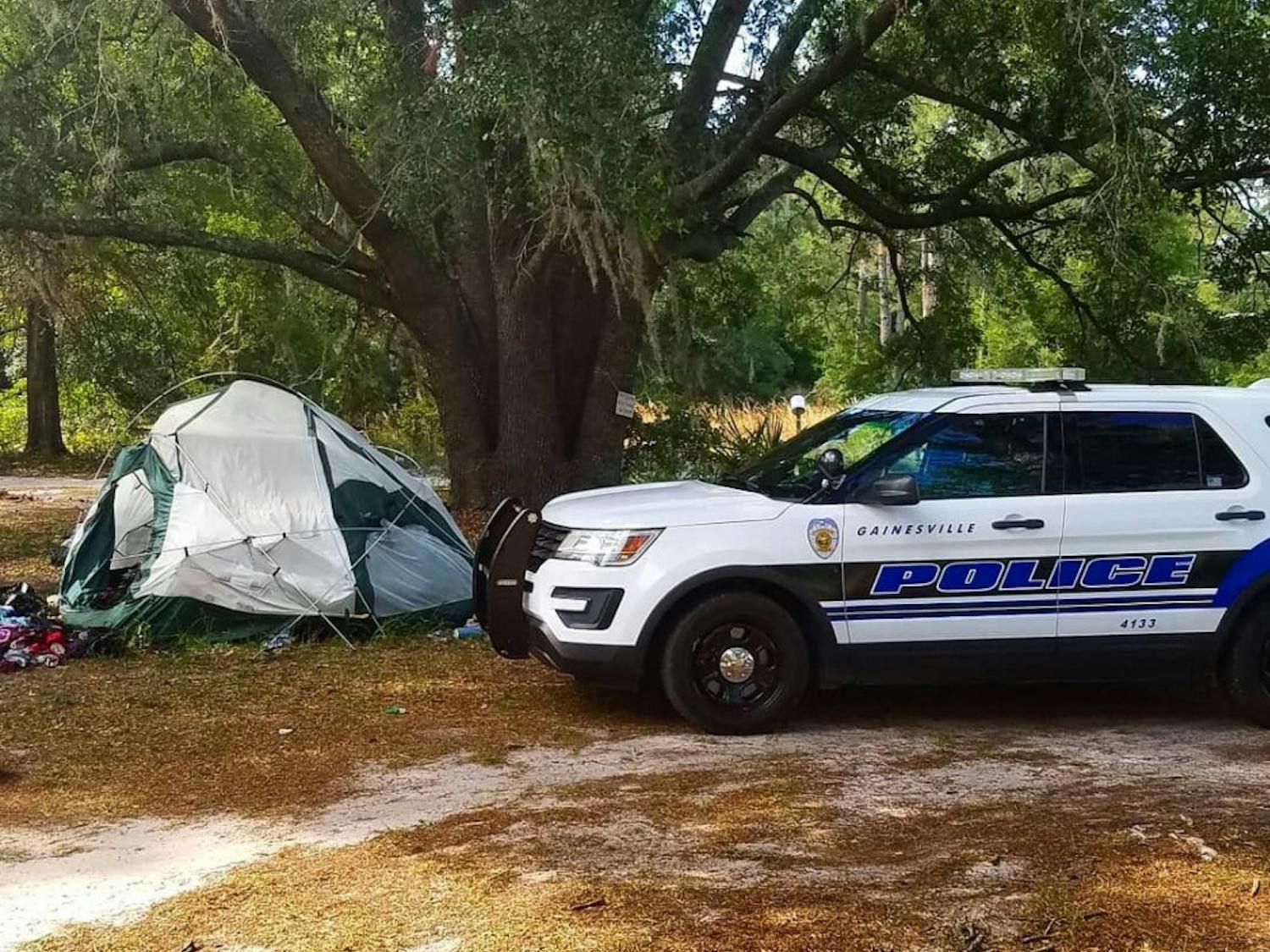 Gainesville Police assisted the Florida Department of Corrections in communicating with members of the encampment on FDC property.
&nbsp;
