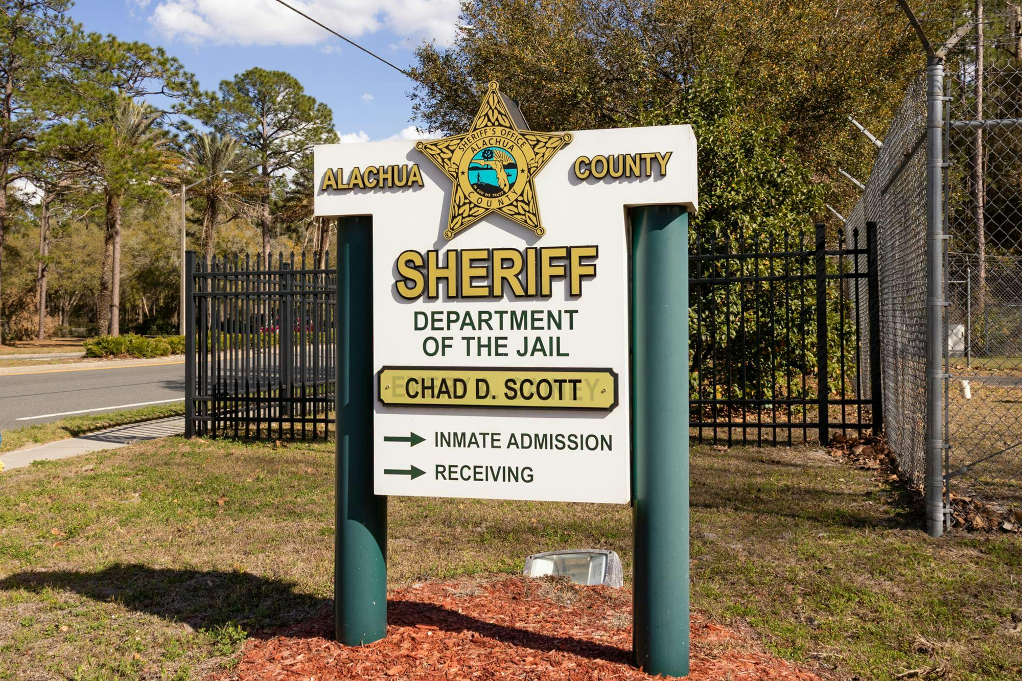 The Alachua County Jail sits at 3333 NE 39th Ave, Thursday, March 5, 2026, in Gainesville, Fla.