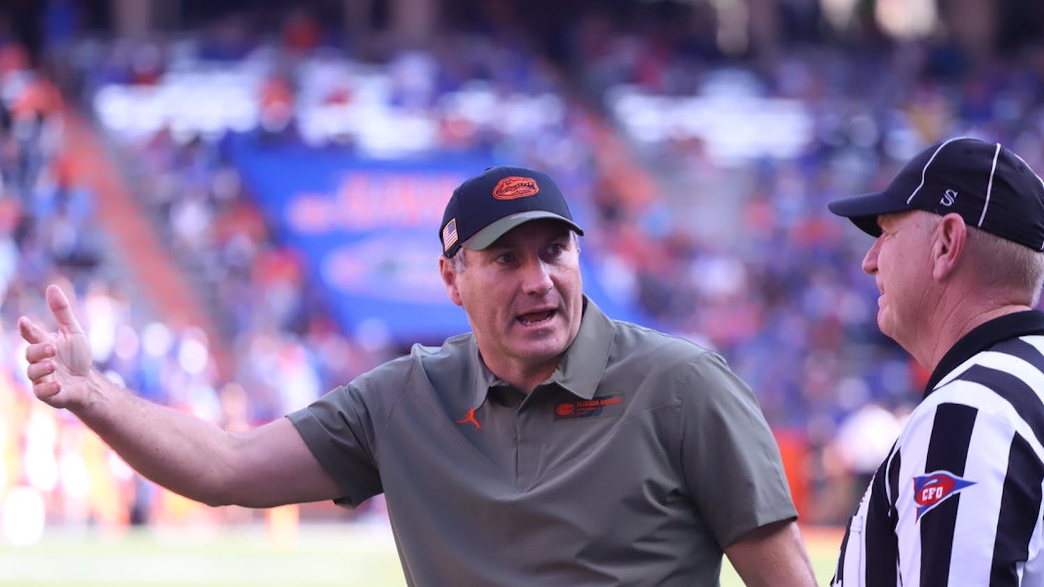 Former Florida football coach Dan Mullen pictured during a game against Samford Nov. 13.
