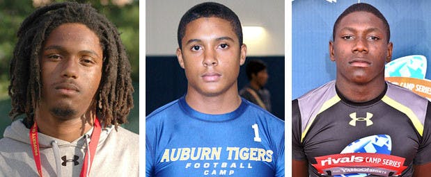 (From left to right) Ermon Lane, Quincy Wilson and Chris Lammons, all four-star recruits according to Rivals.com, committed to the Gators on Monday. UF now has 16 commits for its Class of 2014.&nbsp;