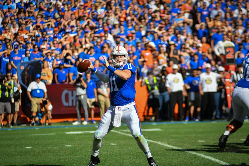 UF quarterback Kyle Trask lost three fumbles against Auburn.