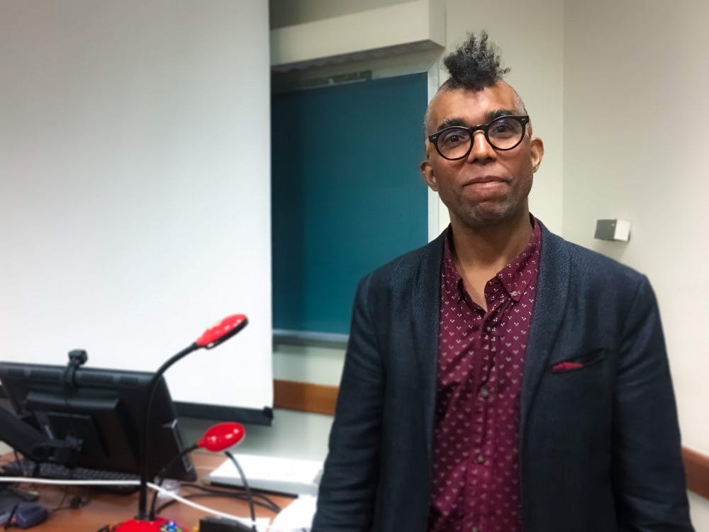 <p><span id="docs-internal-guid-ac9df4d4-7fff-18c4-362f-da9c2f0bb5f7"><span>On Tuesday night, UF's visiting artist program hosts 53-year-old revolutionary artist Scott Tyler, known as "Dread Scott.”  Dread Scott's work is politically critical and often sparks controversy.</span></span></p>