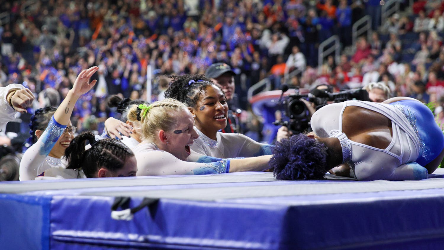 Florida's gymnastics won its 12th Southeastern Conference title behind the Gators' season-high team score.