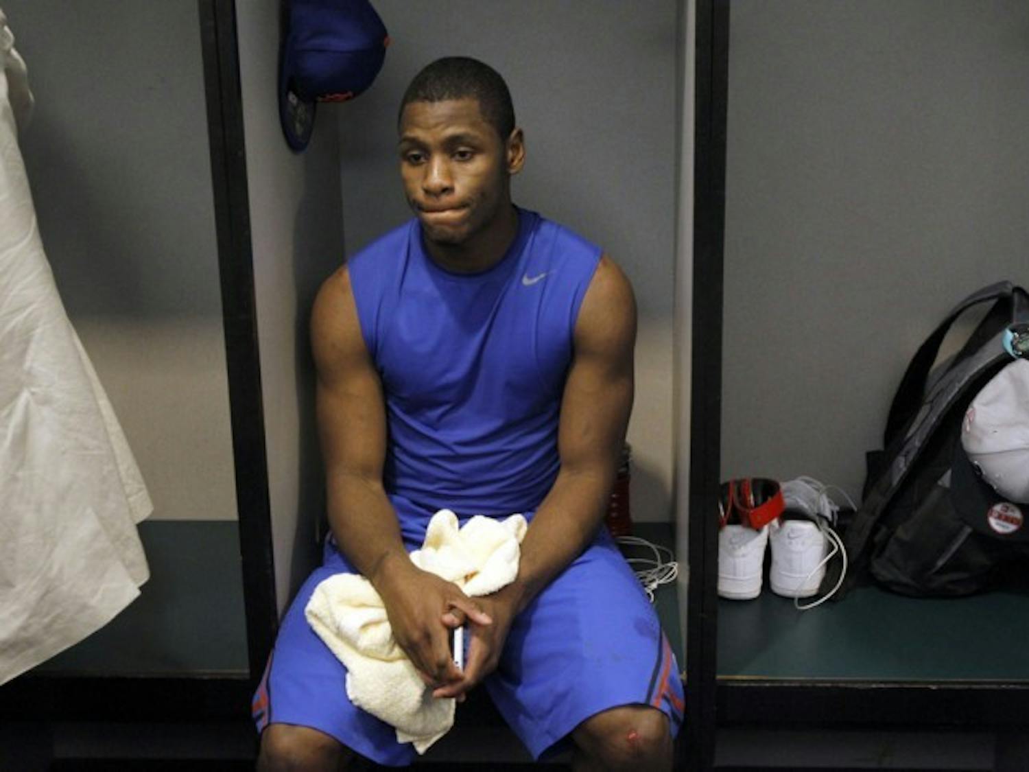 Senior Erving Walker overcame his 5-foot-8 stature and a crowded backcourt to finish as UF’s career leader in assists with 547. He recorded 12 points and seven assists in his final game, Saturday’s Elite Eight loss to Louisville.