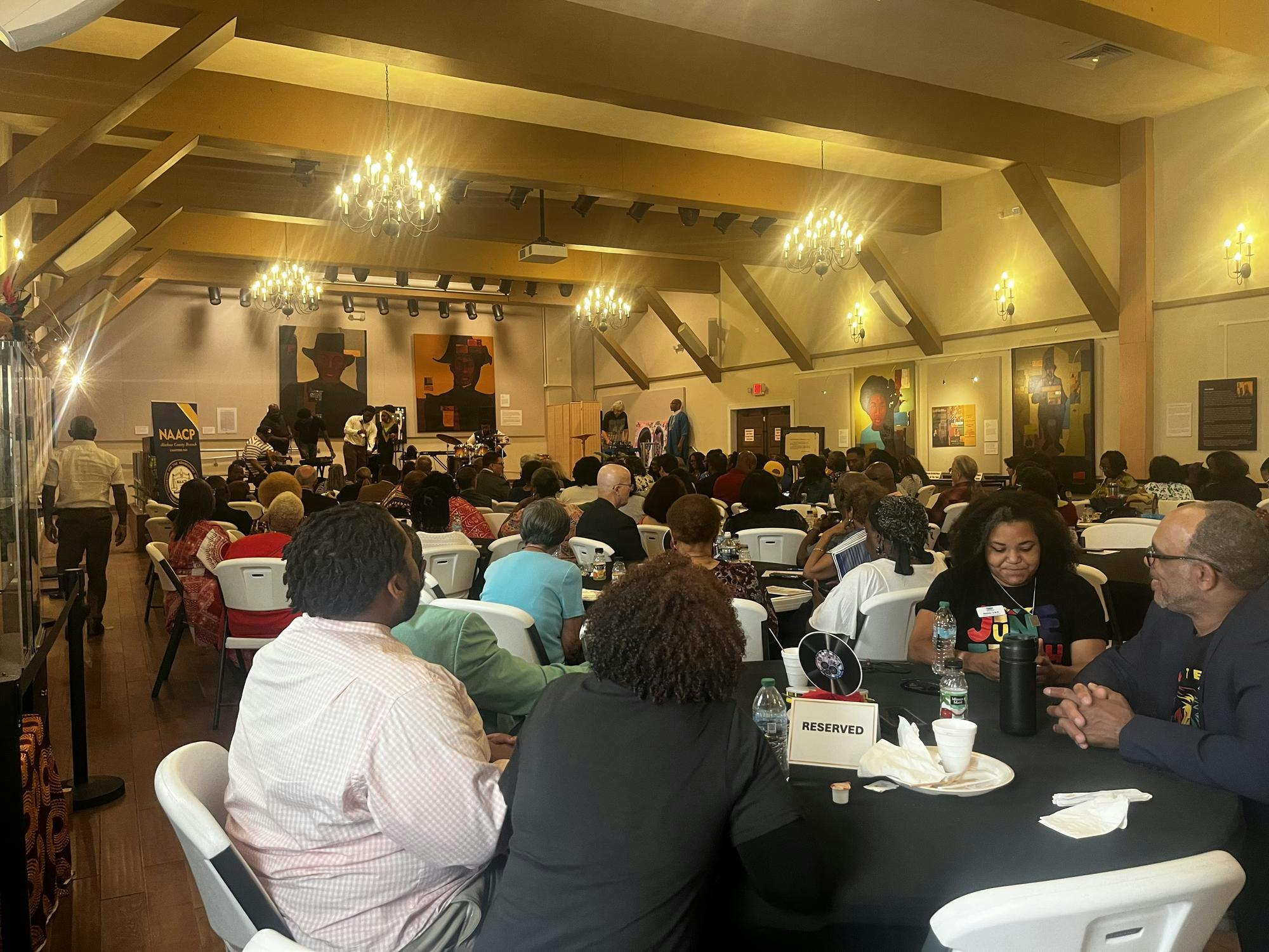 Crowds gather at the Cotton Club Museum and Cultural Center to celebrate Juneteenth on Thursday, June 19, 2025. 