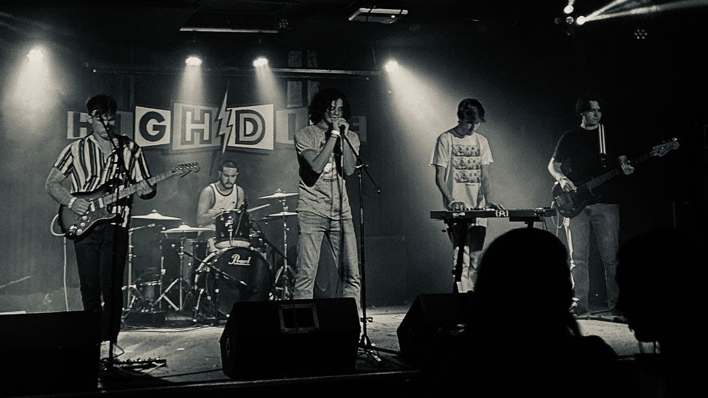 The Honorable Mentions perform on the High Dive stage in Gainesville, Fla., on Friday, July 7, 2023. 