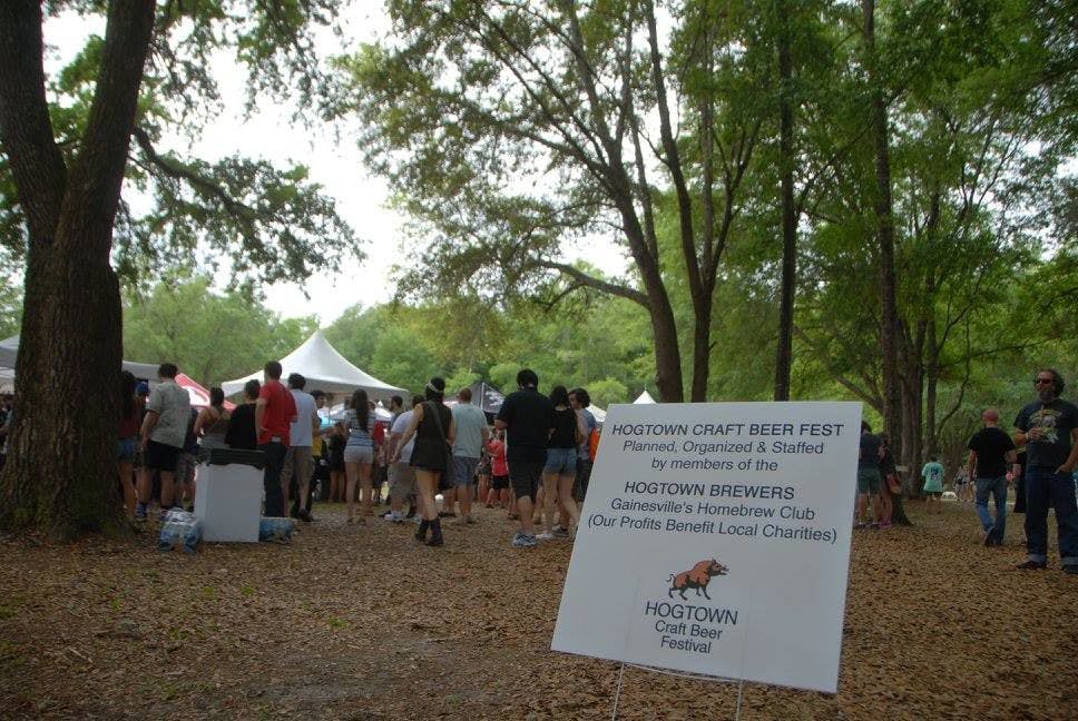The seventh annual Hogtown Craft Beer Festival from 1 to 5 p.m. Tuesday at the Alachua County Fairgrounds