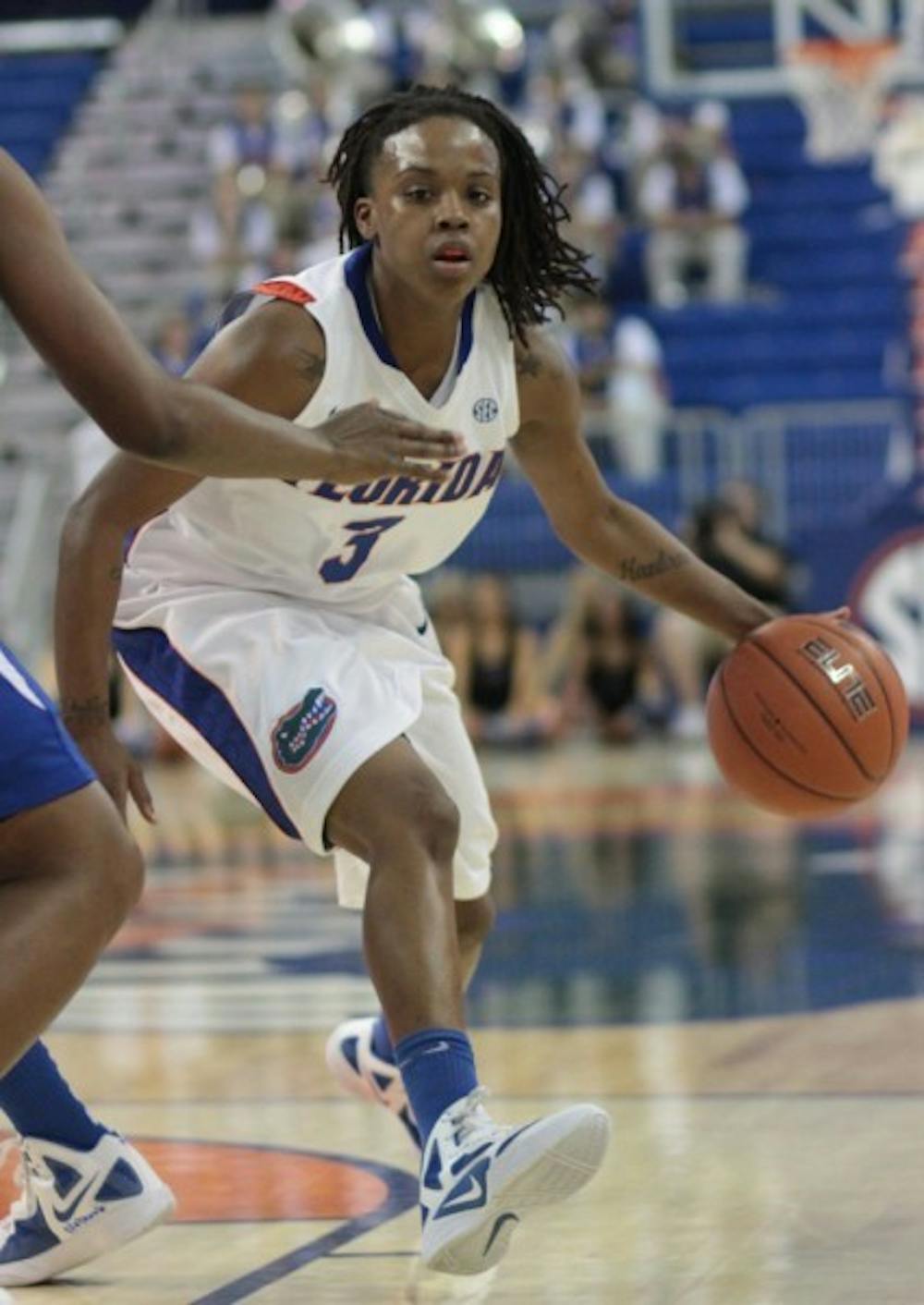 <p>Florida point guard Lanita Bartley led the Gators with 17 points and 10 rebounds in a 84-55 win against Ole Miss on Sunday.</p>