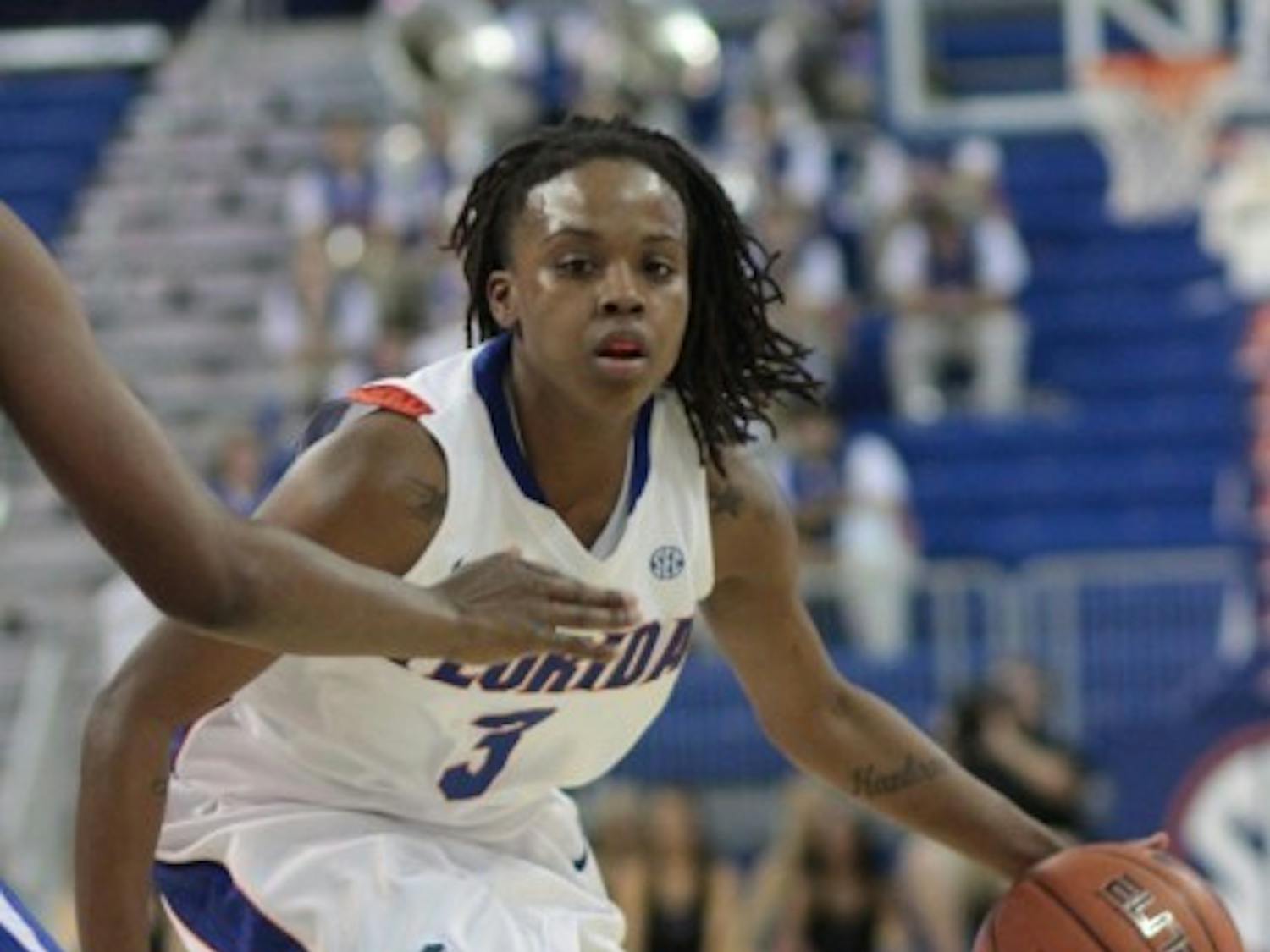 Florida point guard Lanita Bartley led the Gators with 17 points and 10 rebounds in a 84-55 win against Ole Miss on Sunday.