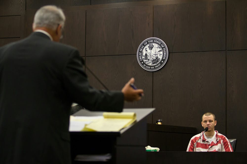 The defense questions Angelo on his prior interviews with the assistant state attorney in Dec. 2012.