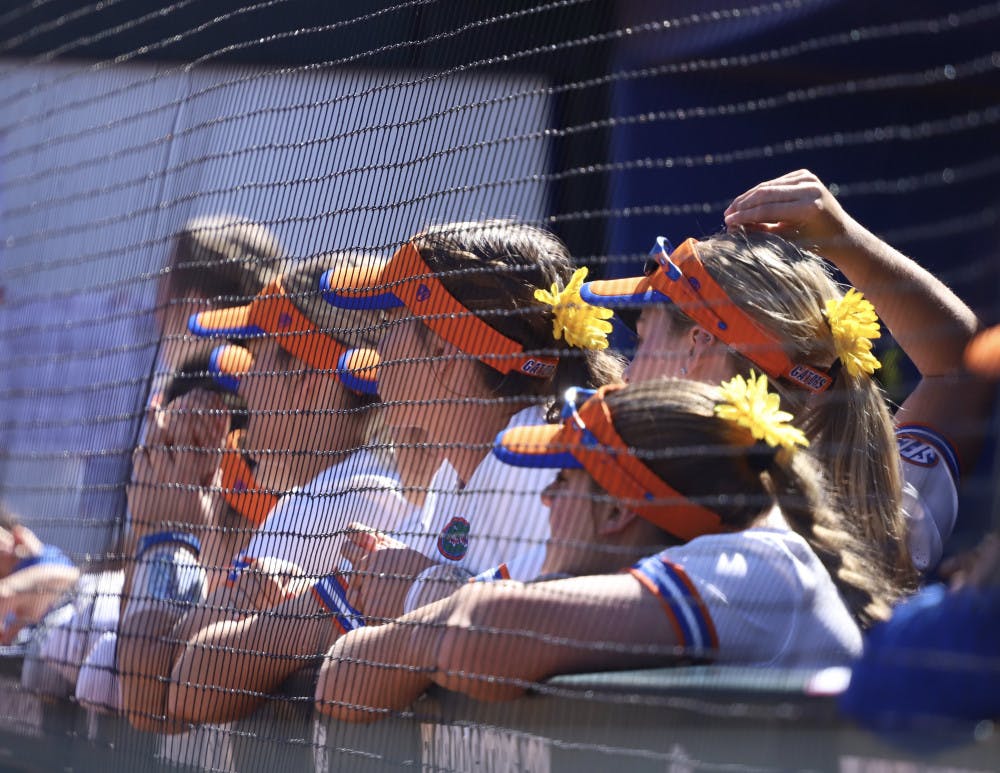 Sunflower Saturday softball dugout