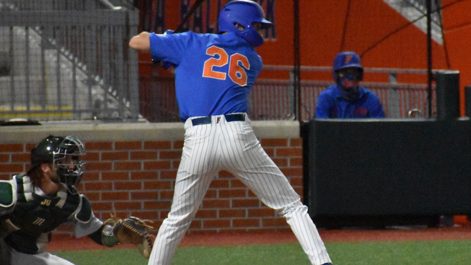 Sophomore second baseman Sterlin Thompson delivered a walk-off home run against FSU Tuesday.