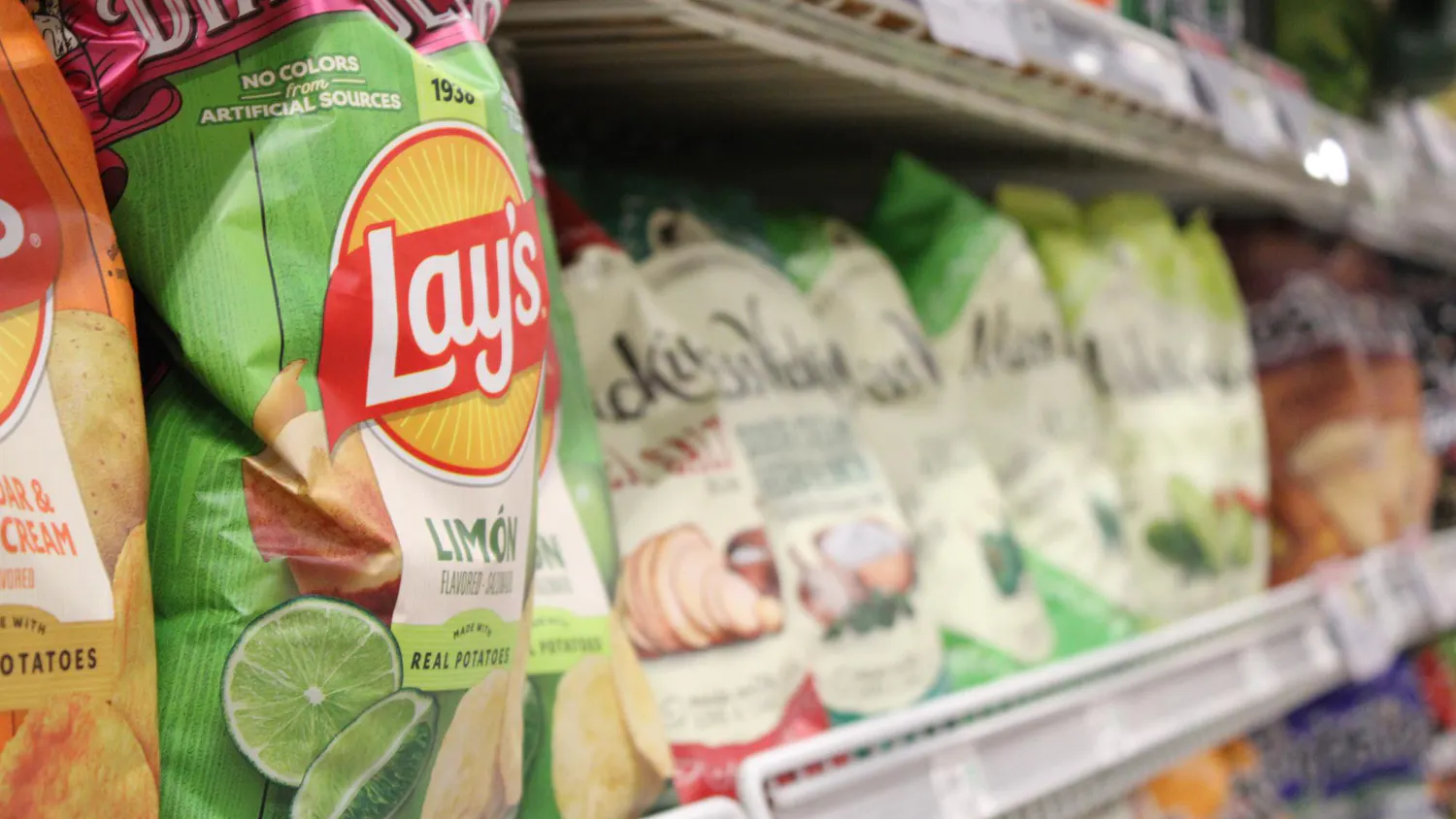 The chip aisle at Publix on University Avenue, Sunday, Sept. 27, 2026, in Gainesville, Fla.