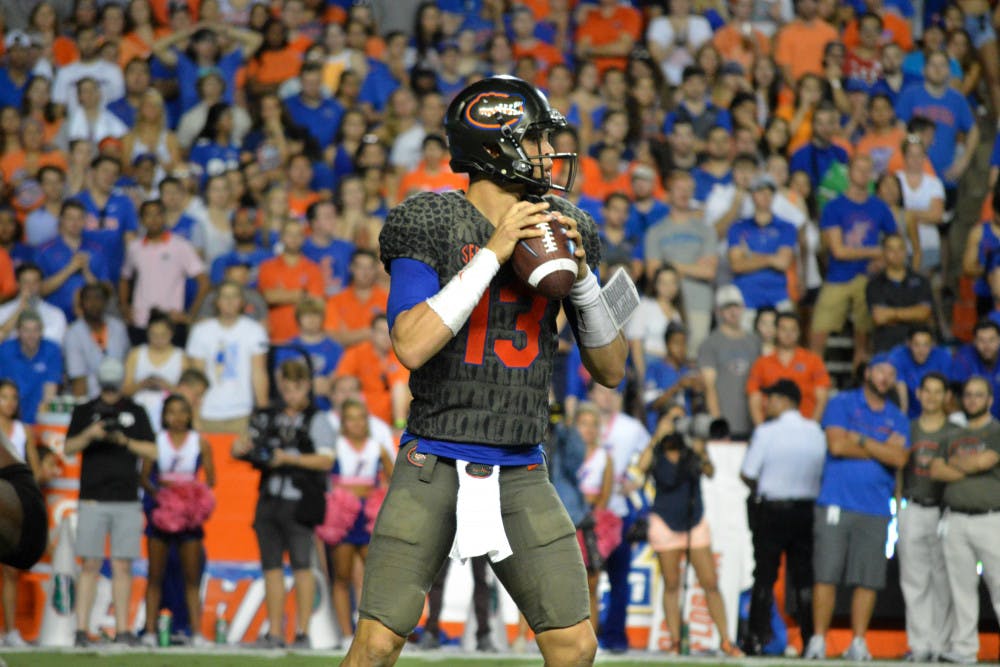 Quarterback Feleipe Franks and the Gators will play in the Orange and Blue game this Saturday. 