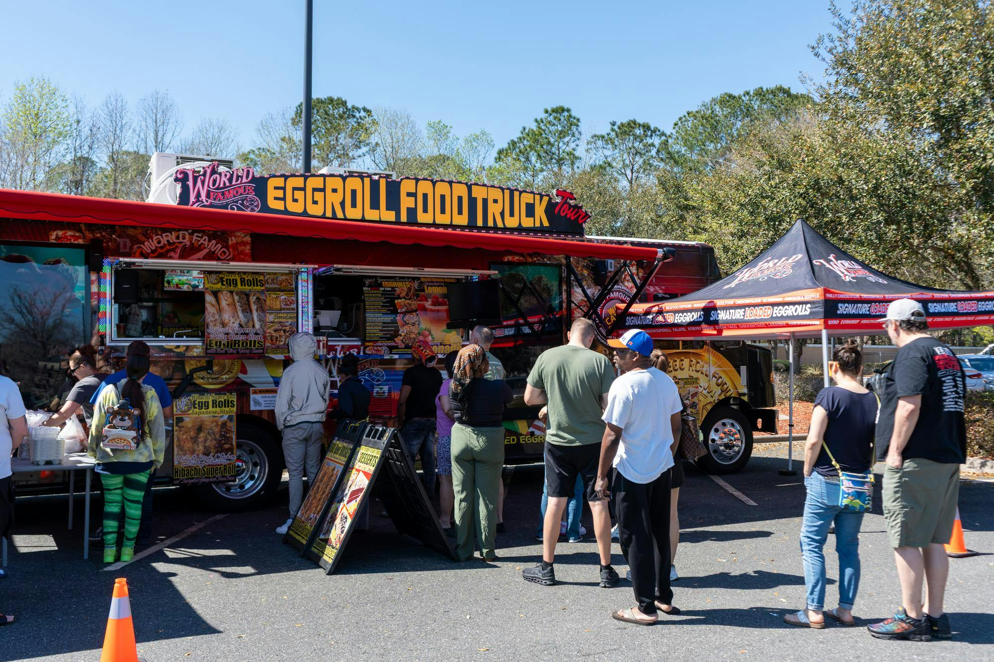 The World Famous Egg Roll truck sits at 5700 NW 23rd St, Sunday, March 1, 2026, in Gainesville, Fla.