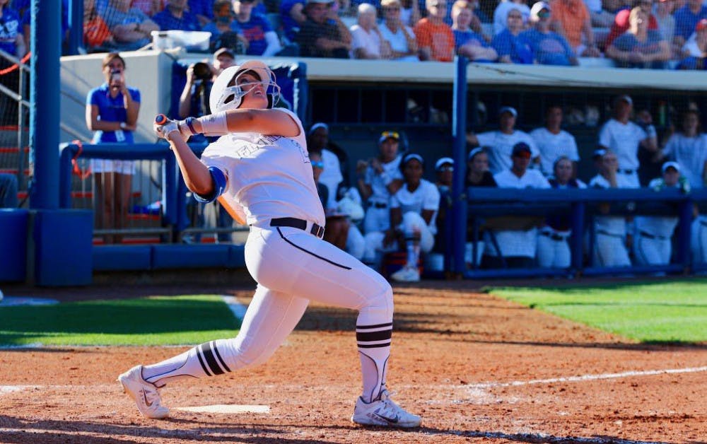 <p>First baseman Kayli Kvistad drove in a pair of runs in Florida's 19-3 win over Florida A&amp;M on Wednesday.&nbsp;</p>