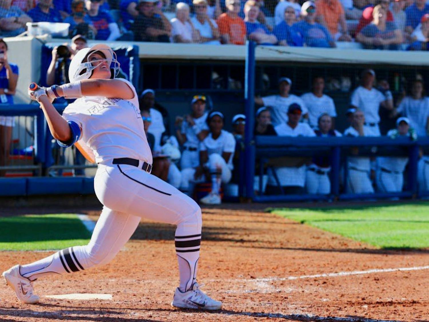 First baseman Kayli Kvistad drove in a pair of runs in Florida's 19-3 win over Florida A&amp;M on Wednesday.&nbsp;