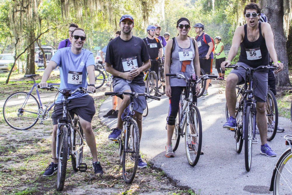 As they pedaled through Boulware Springs Park in Gainesville, 70 cyclists raised money for addiction recovery on Saturday. The second annual race, hosted by Active For Recovery, benefitted Metamorphosis of Alachua County, a residential treatment center for adults with substance addiction.